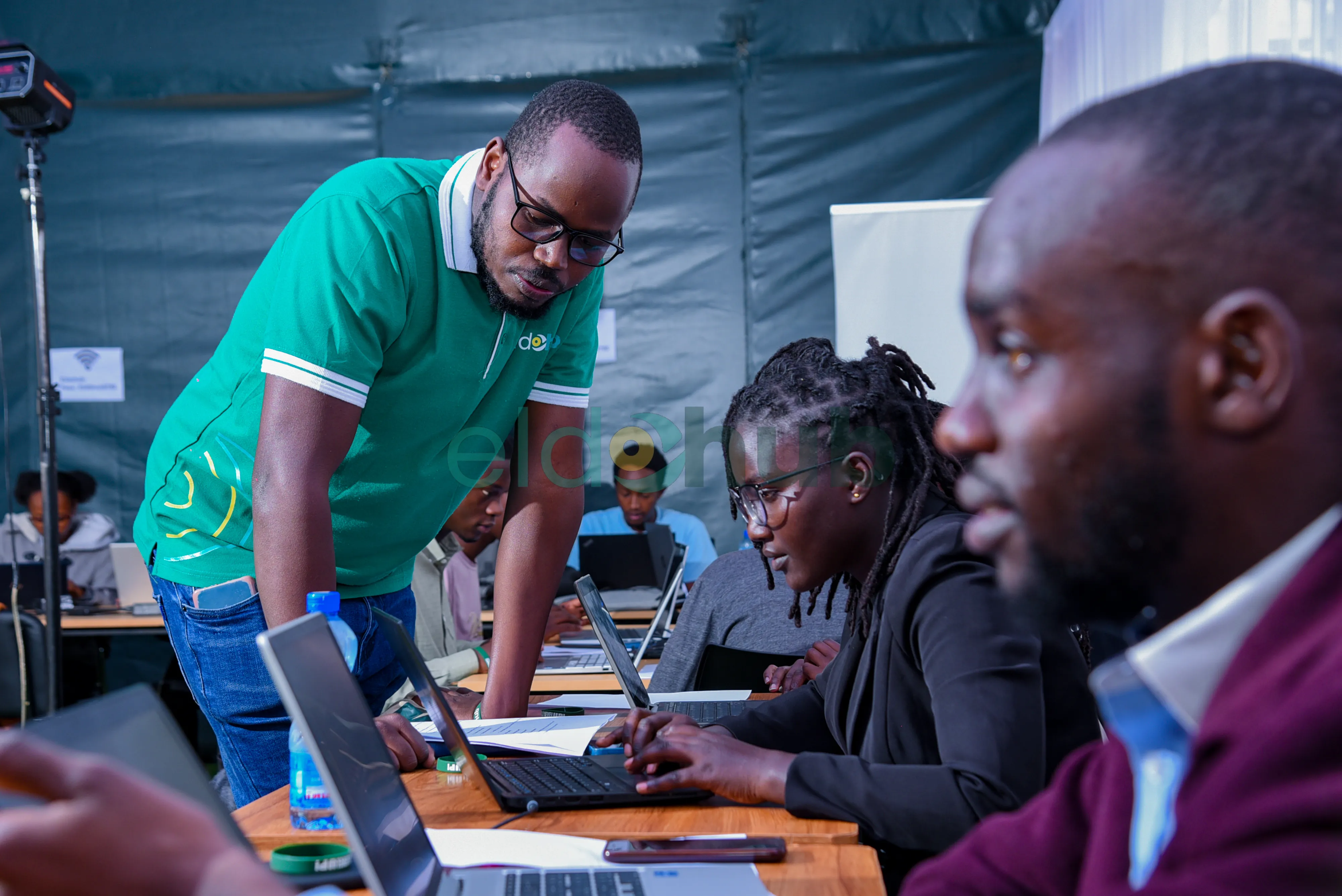 EldoHub students in a hands-on training session